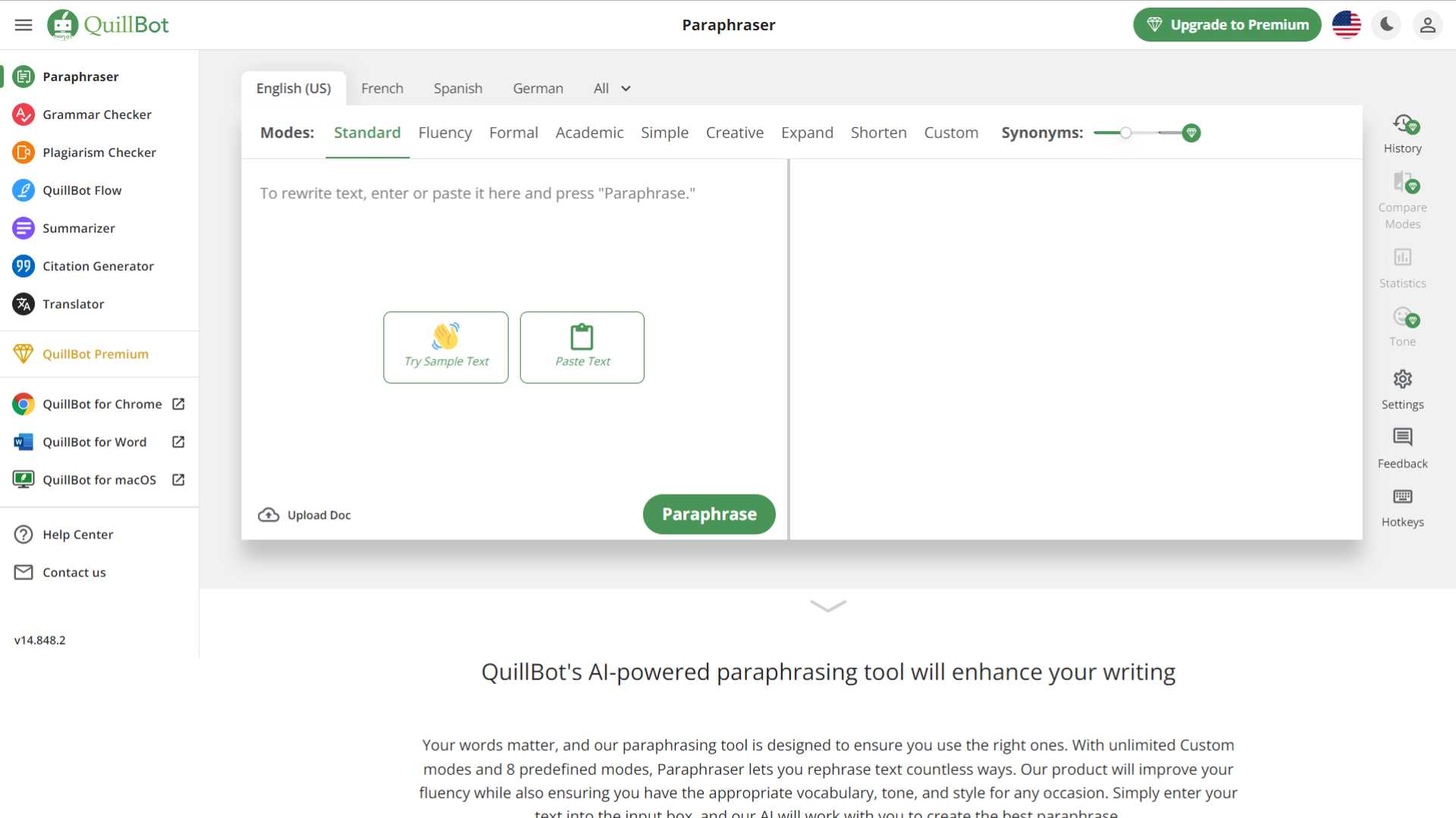 Unlock Your Writing Potential with QuillBot - The Ultimate AI Writing Tool. Enhance your creativity, improve sentence structure, and generate engaging content effortlessly. Try QuillBot today.