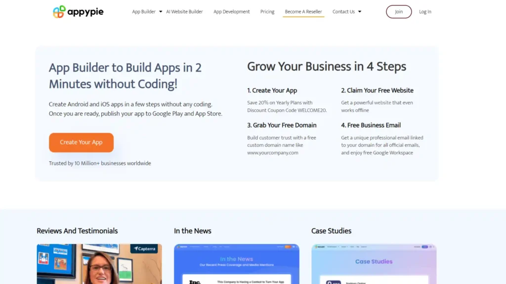 AppyPie: The No-Code App Development Platform That Empowers Everyone to Build Apps and Websites